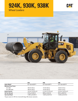 AEHQ6699-01, 924K, 930K, 938K Wheel Loaders Specalog