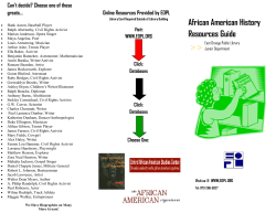 Black History - East Orange Public Library
