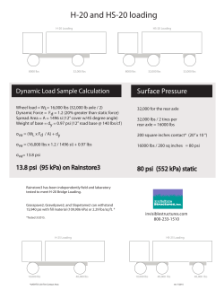 H-20 and HS-20 loading