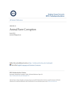 Animal Farm Corruption - BYU ScholarsArchive