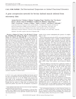 A gene coexpression network for bovine skeletal muscle inferred