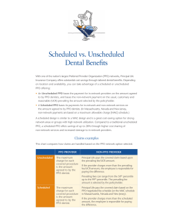 Scheduled vs. Unscheduled Dental Benefits