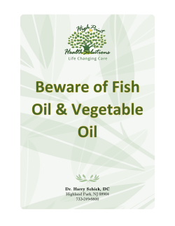 Fish Oil And Vegetable Oil