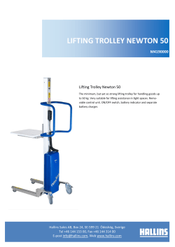lifting trolley newton 50