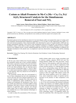 Cesium as Alkali Promoter in Me-Cs