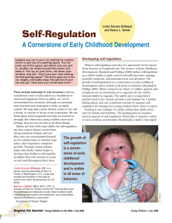 Self-Regulation