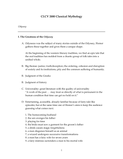 Odyssey Notes - Carleton University