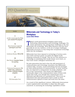 Millennials and Technology in Today`s Workplace