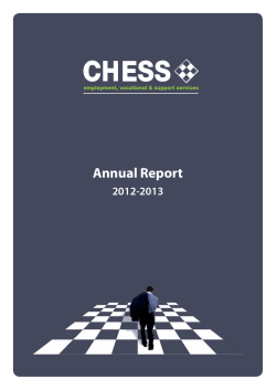 Annual Report - Chess Employment