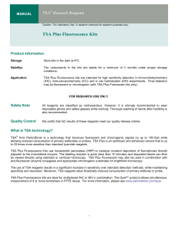 Manual for TSA Plus Fluorescence Kits