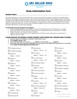 Semester Study Authorization Form - NFTY-EIE