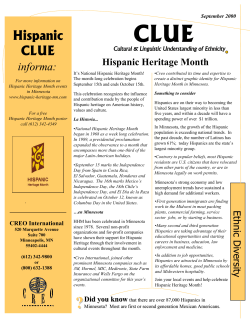 Hispanic CLUE Hispanic Heritage Month CLUE