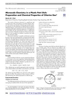Microscale Chemistry in a Plastic Petri Dish: Preparation and