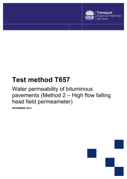 Test method T657 - Roads and Maritime Services