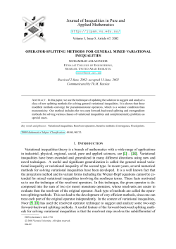 Operator-Splitting Methods for General Mixed Variational Inequalities