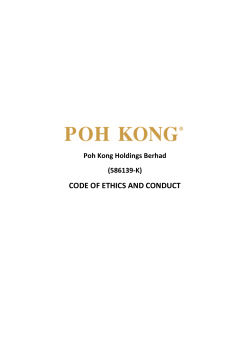 CODE OF ETHICS AND CONDUCT