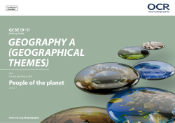 OCR GCSE Geography A Delivery Guide