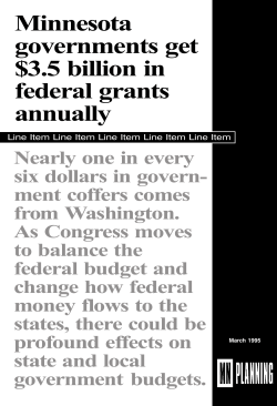 Minnesota governments get $3.5 billion in federal grants annually