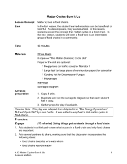 4.13 Matter Cycles-Sum it Up