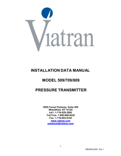 Hammer Union Pressure Transmitter 509