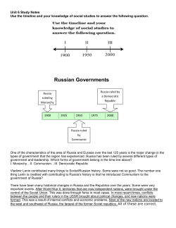 Russian Governments