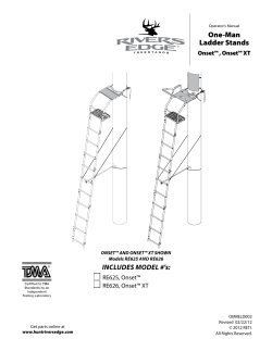 One-Man Ladder Stands - Rivers Edge Treestands