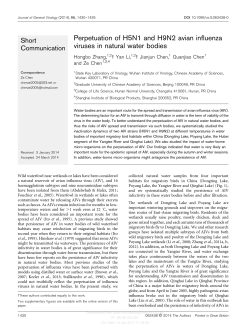 Perpetuation of H5N1 and H9N2 avian influenza viruses in natural