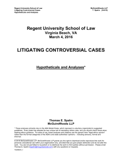 Hypotheticals and Analyses