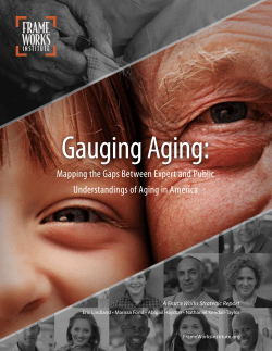 Gauging Aging: Mapping the Gaps Between Expert and Public