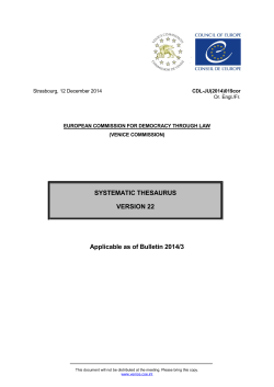 Systematic Thesaurus version 22