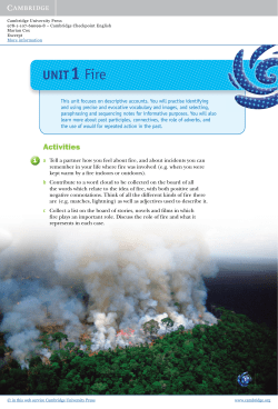 UNIT1 Fire - Assets - Cambridge University Press