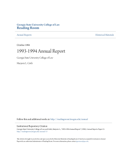 1993-1994 Annual Report - The Reading Room