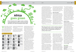Africa goes green