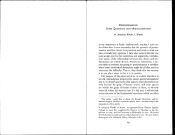 Predestination: Some Questions and Misconceptions