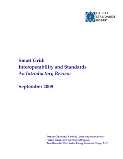 Smart Grid: Interoperability and Standards