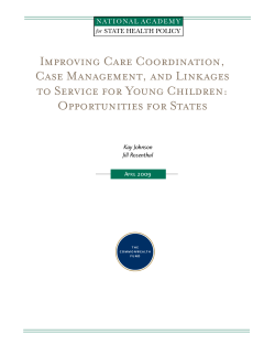 Improving Care Coordination, Case Management, and