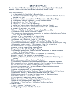 Short Story List - Waller High School