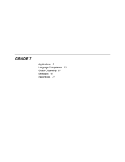 grade 7 - Manitoba Education