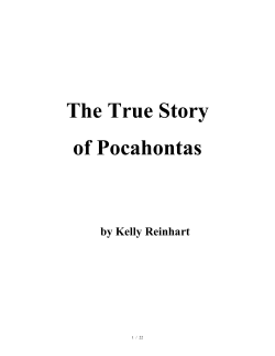 The True Story of Pocahontas