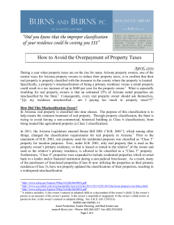 How to Avoid the Overpayment of Property Taxes
