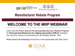 March 2017-MRP and Star Linen - Pennsylvania Restaurant and