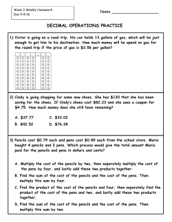 decimal operations practice