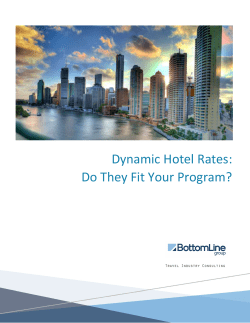 Dynamic Hotel Rates: Do They Fit Your Program?