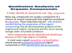 Determination of Solubility Class