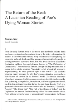 The Return of the Real: A Lacanian Reading of Poe`s Dying Woman
