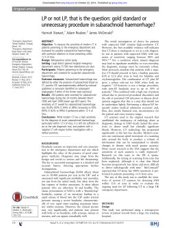 LP or not LP, that is the question: gold standard or unnecessary