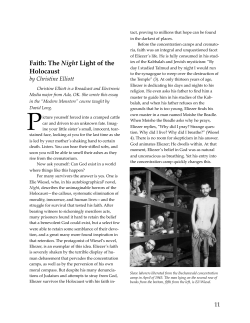 Faith: The Night Light of the Holocaust