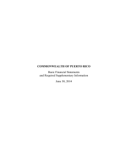 COMMONWEALTH OF PUERTO RICO Basic Financial Statements