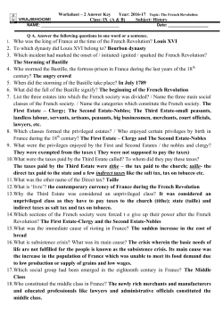 Answer key - Vrajbhoomi School