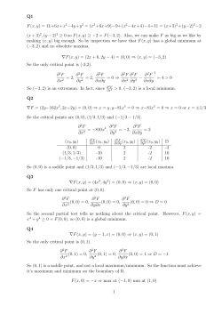 Q1 F(x, y) = 11+6x+x2&minus;4y+y2 = (x2+6x+9)&minus;9+(x2&minus;4x+4